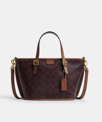 タクシー トート バッグ 21・シグネチャー キャンバス | COACH